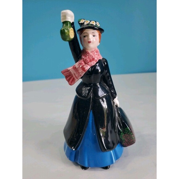 Vintage Disney Mary Poppins Ceramic Figure Japan Missing Umbrella - Picture 2 of 12